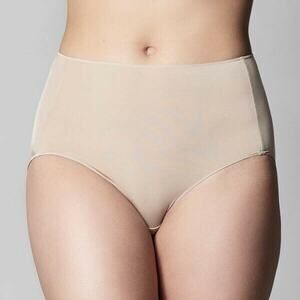 The Knicker Women Beige 3-pc Classic High Waist Shaping Full Briefs Size S